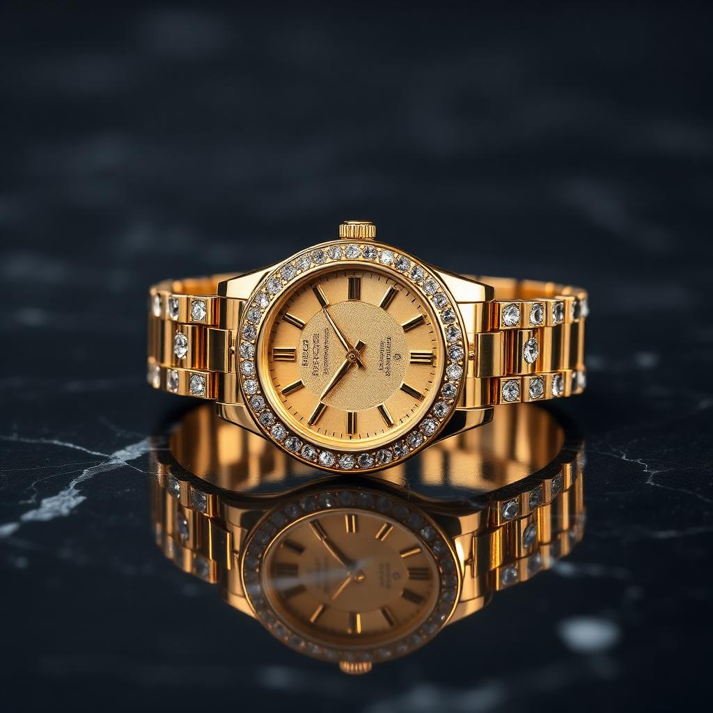 Ceas Iced Gold
